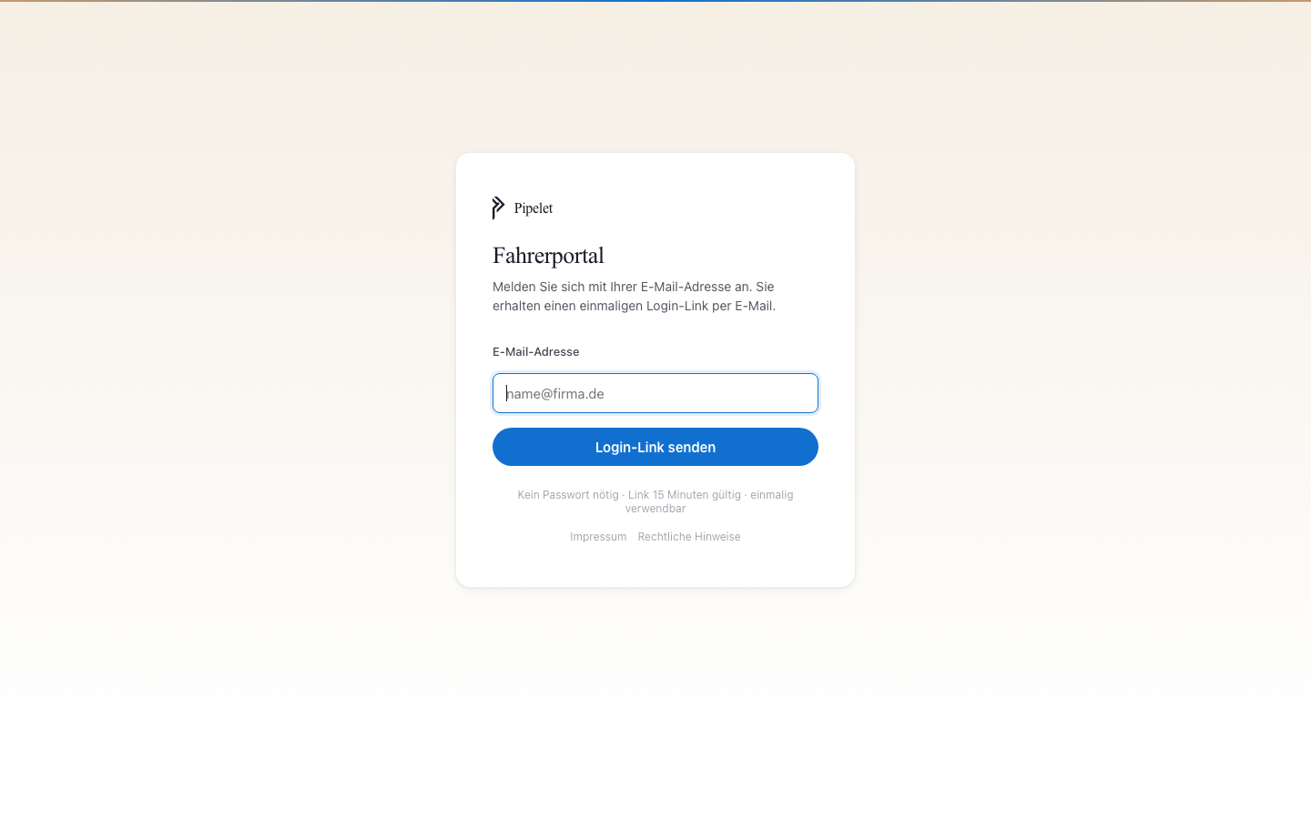 Driver Portal screenshot